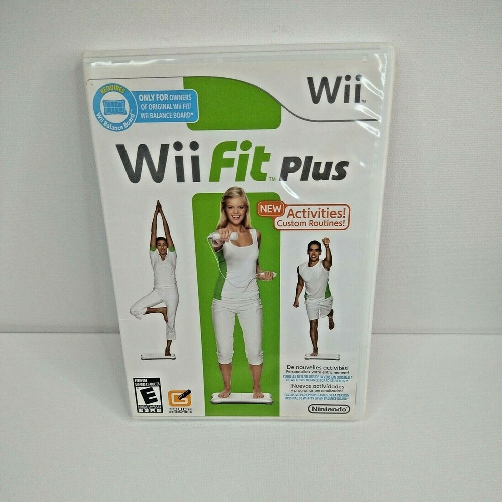 Wii Fit Plus ~ New Activities (Nintendo Wii, 2009) Disc with Manual